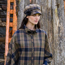 Load image into Gallery viewer, Brown Plaid Irish Newsboy Ladies Hat
