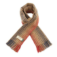 Load image into Gallery viewer, Irish Grey Rainbow Wool Ladies Scarf
