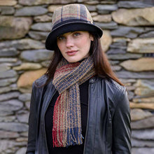 Load image into Gallery viewer, Irish Grey Rainbow Wool Ladies Scarf
