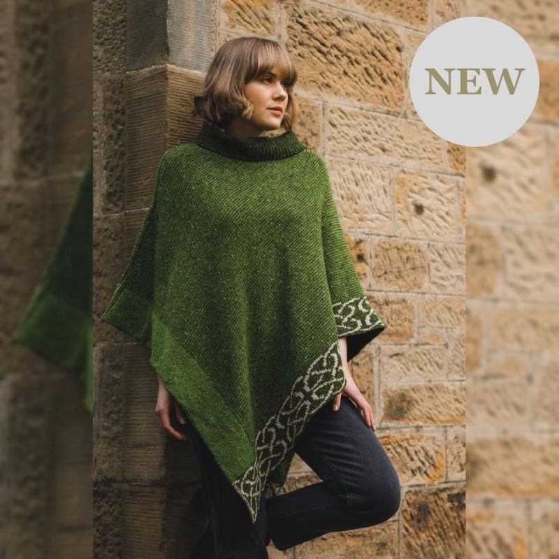 Emerald Green Celtic Ladies Poncho