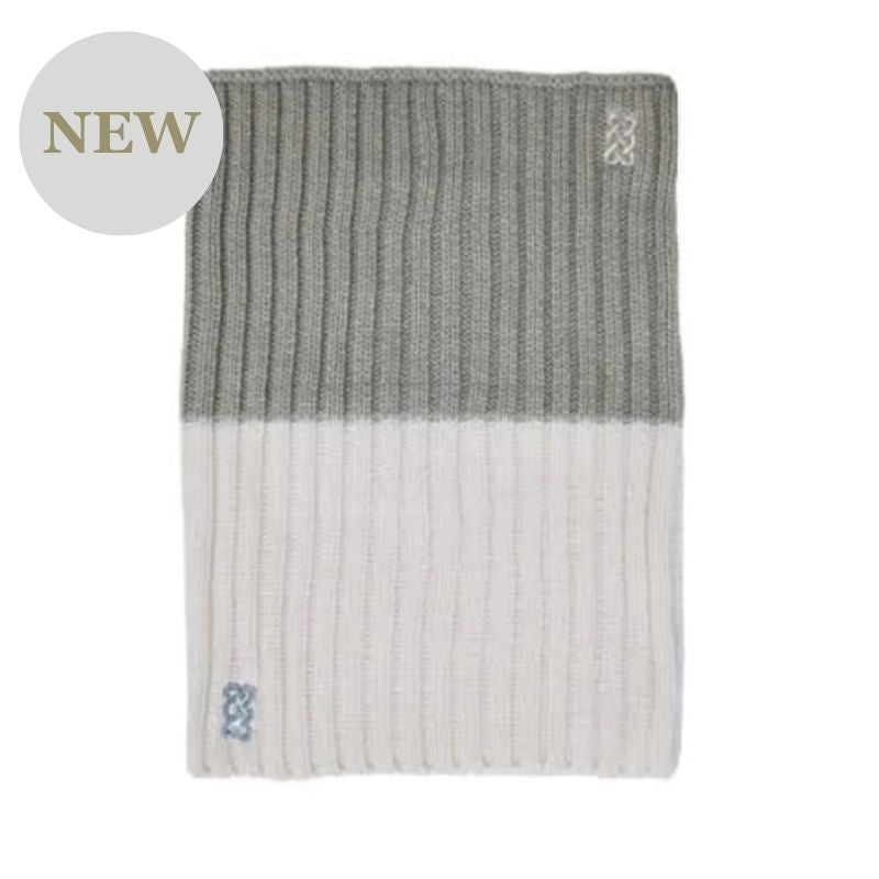 Sustainable Celtic Knot Knit Snood -Taupe