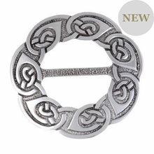 Load image into Gallery viewer, Celtic Spiral Pewter Scarf Ring
