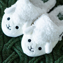 Load image into Gallery viewer, Sheep Knit Aran Slippers
