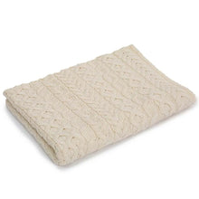 Load image into Gallery viewer, Soft Merino Wool Aran Cable Knit Throw
