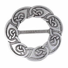 Load image into Gallery viewer, Celtic Spiral Pewter Scarf Ring
