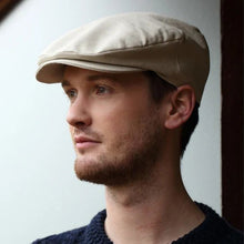 Load image into Gallery viewer, Hanna Hats Hanna Hats Linen Men&#39;s Cap 77B2 Sand TaraIrishClothing.com

