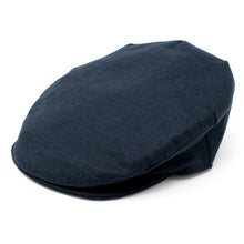 Load image into Gallery viewer, Hanna Hats Hanna Hats Linen Men&#39;s Cap 77B2 Navy TaraIrishClothing.com
