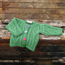 Load image into Gallery viewer, Aran Woollen Mills Girls Irish Aran Cardigan A220 TaraIrishClothing.com
