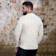 Load image into Gallery viewer, SAOL Crew Neck Sweater AWM208 White Back TaraIrishClothing.com
