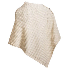 Load image into Gallery viewer, Merino Irish Poncho with Side Buttons
