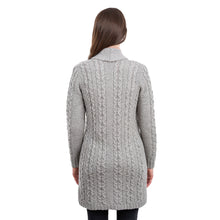 Load image into Gallery viewer, SAOL County Mayo Ladies Knitted Cardigan ML131103 back TaraIrishClothing.com

