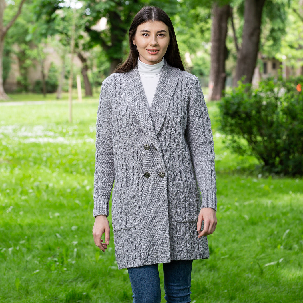SAOL County Mayo Ladies Knitted Cardigan ML131103 TaraIrishClothing.com