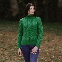 Load image into Gallery viewer, Irish Turtleneck Women&#39;s Sweater
