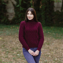 Load image into Gallery viewer, Irish Turtleneck Women&#39;s Sweater
