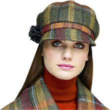 Load image into Gallery viewer, Irish Tweed Newsboy Rusty Ladies Hat

