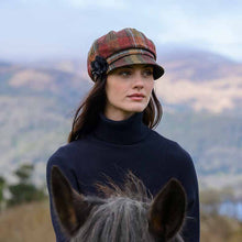 Load image into Gallery viewer, Irish Tweed Newsboy Rusty Ladies Hat
