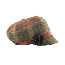Load image into Gallery viewer, Irish Tweed Newsboy Rusty Ladies Hat
