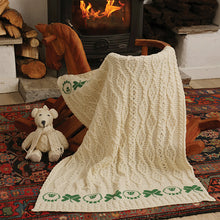 Load image into Gallery viewer, SAOL Baby Shamrock Blanket Merino Wool SA448283 tarairishclothing.com
