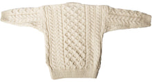 Load image into Gallery viewer, Aran Woollen Mills Childrens Aran Sweater in Classic White A761 TaraIrishClothing.com
