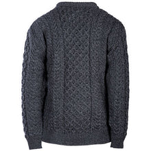 Load image into Gallery viewer, Reverse Derby Purple Heavyweight Traditional Aran Sweater for Men Tara Irish Clothing
