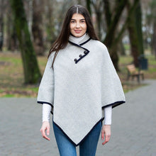 Load image into Gallery viewer, Ladies Herringbone Irish Poncho

