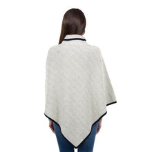 Load image into Gallery viewer, AWL318 Ladies Herringbone Irish Poncho Grey Tara Irish Clothing

