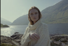 Load and play video in Gallery viewer, Oversized Patchwork Aran Sweater
