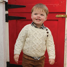 Load image into Gallery viewer, Aran Woollen Mills Crew Neck Sweater for Kids R404 TaraIrishClothing.com
